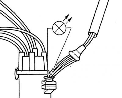 2. Remove the rubber cap from the Hall sensor plug and disconnect the sensor plug.