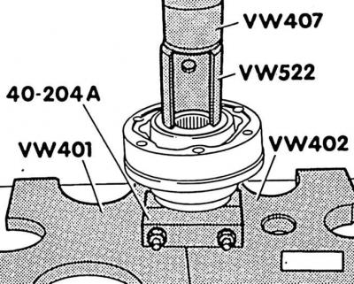 9. Унутрашњи спој: утиснути 120 г масти VWG-6.3 са сваке стране шарке. Ако треба заменити само…