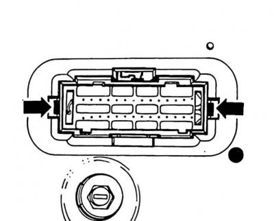 4. Развийте 2 самонарезни винта (1) и огънете козирката (2) от пружинните скоби (3).