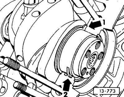 Установка подшипника 1 коленчатого .вала на двигателях выпуска с 11.85