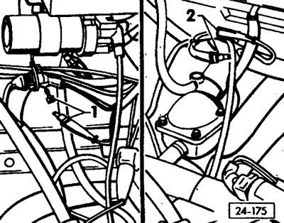 Подсоединить шланг прибора для проверки содержания CO через резьбовой наконечник к специальному…